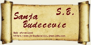 Sanja Budečević vizit kartica